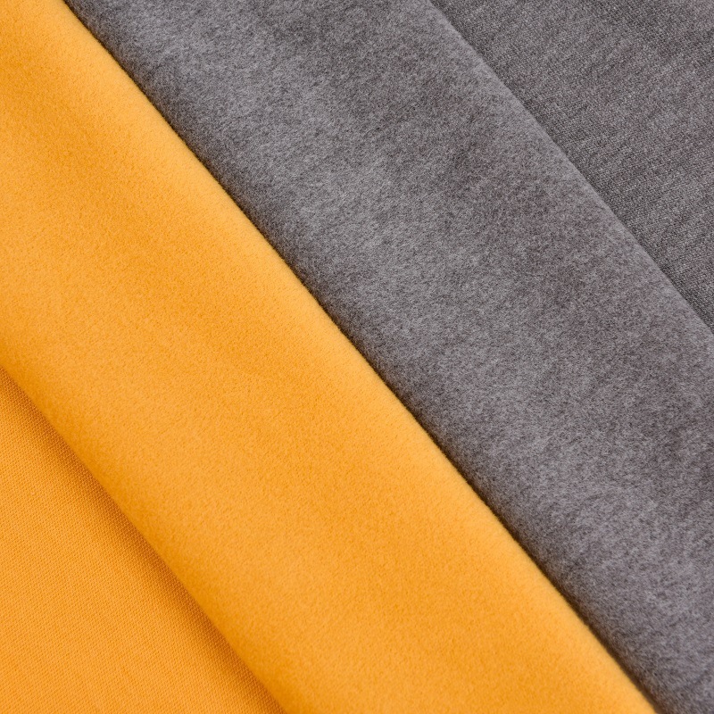 Hot sale 230GSM 54%bamboo 38%recycle polyester 8%spandex super breathable bamboo fleece fabric for garment