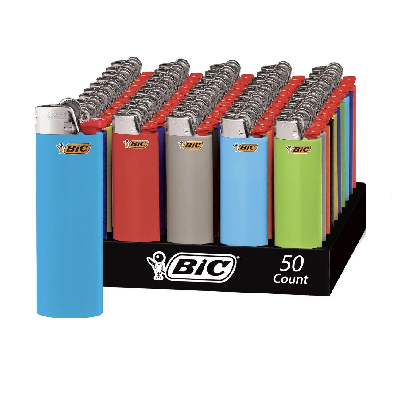 BIC Maxi J25 J26 Lighter Special Edition Psychedelic Patterns Series Maxi Pocket LightersDesigns Color 50pcs/Tray