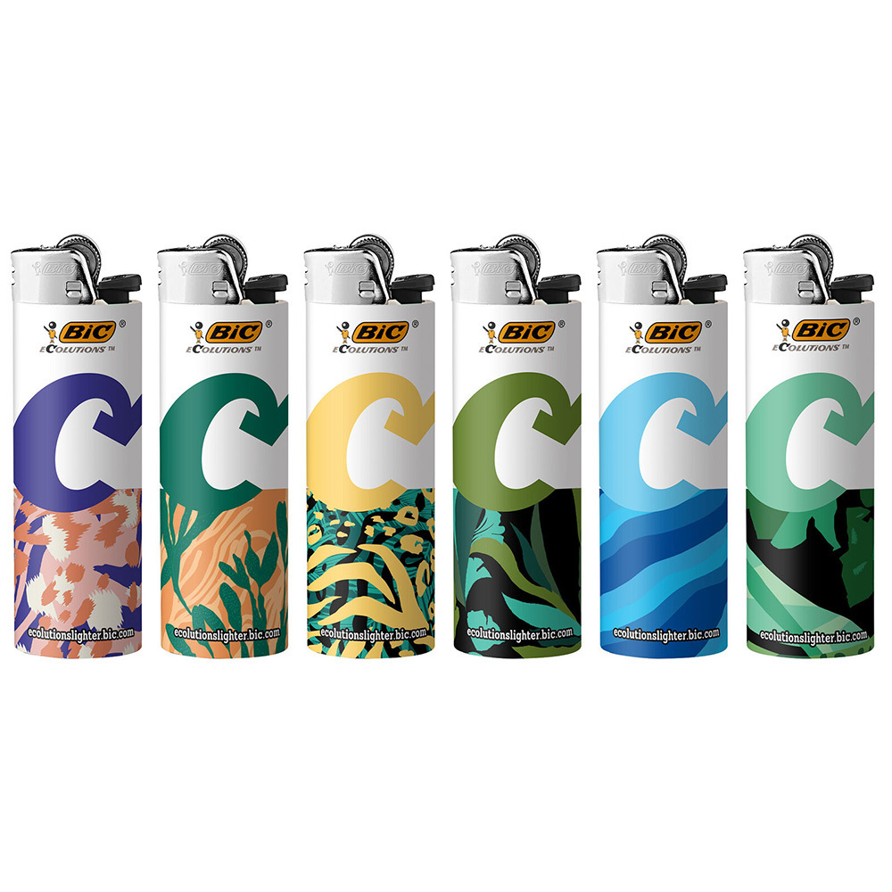 BIC J26 j6 Lighters Classic Ecolutions  Maxi Pocket  Lighters - Tray of 50 - special Lighters