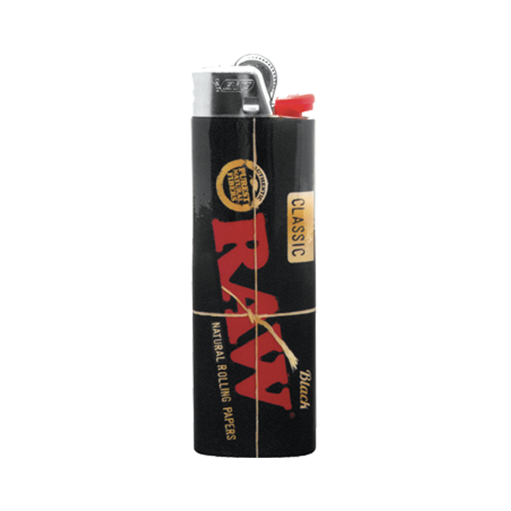 BIC RAW J25 J26 black Lighter Special Edition J3 Mini J5 J6 Lighter Designs, 50 Count Tray of Lighters