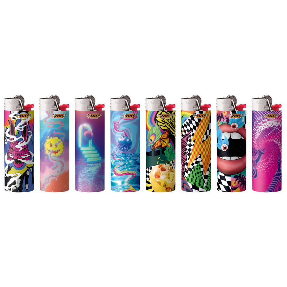 BIC Special Edition Maxi J25 J26 Lighter Prismatic Series Lighters, Pocket Lighter