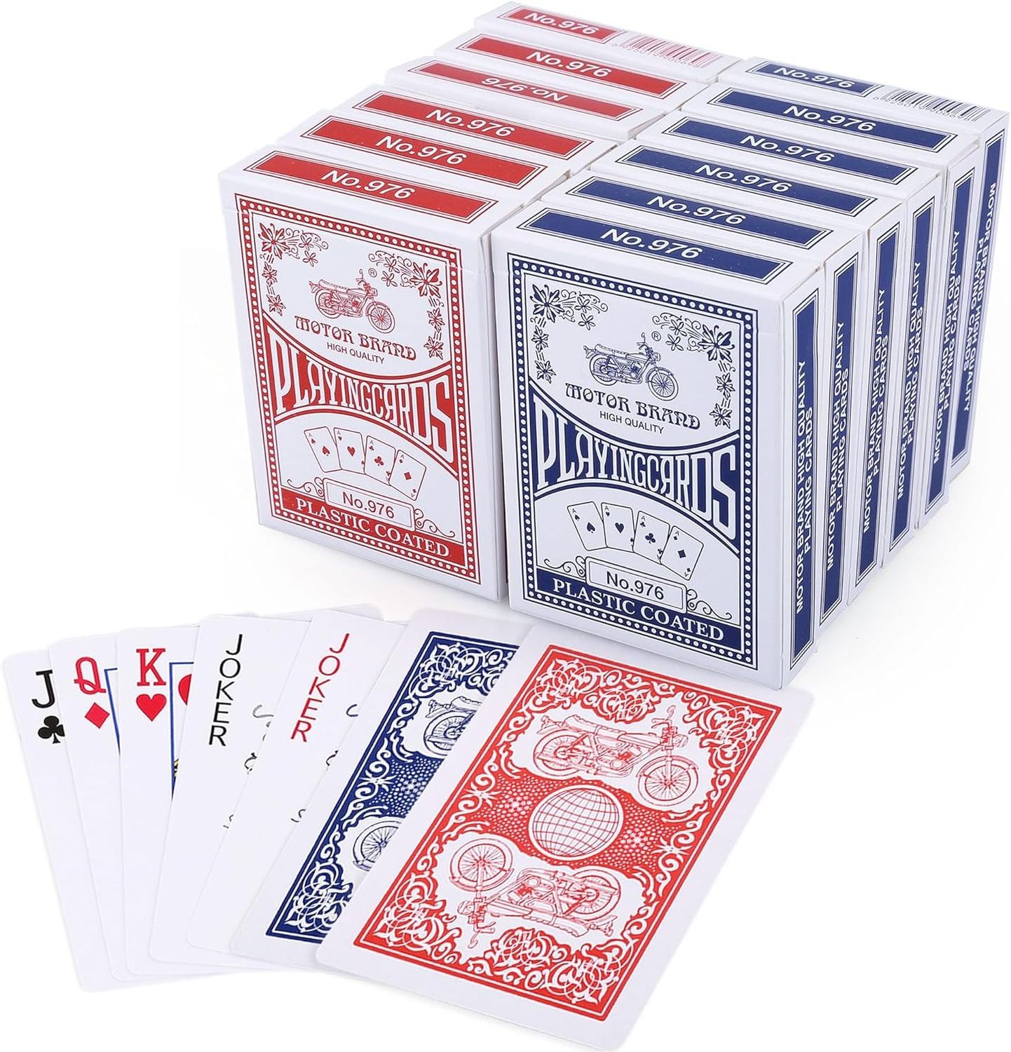 LotFancy Playing Cards Decks of Cards Bulk, Poker Size, Standard Index for Blackjack Euchre Canasta Card Game