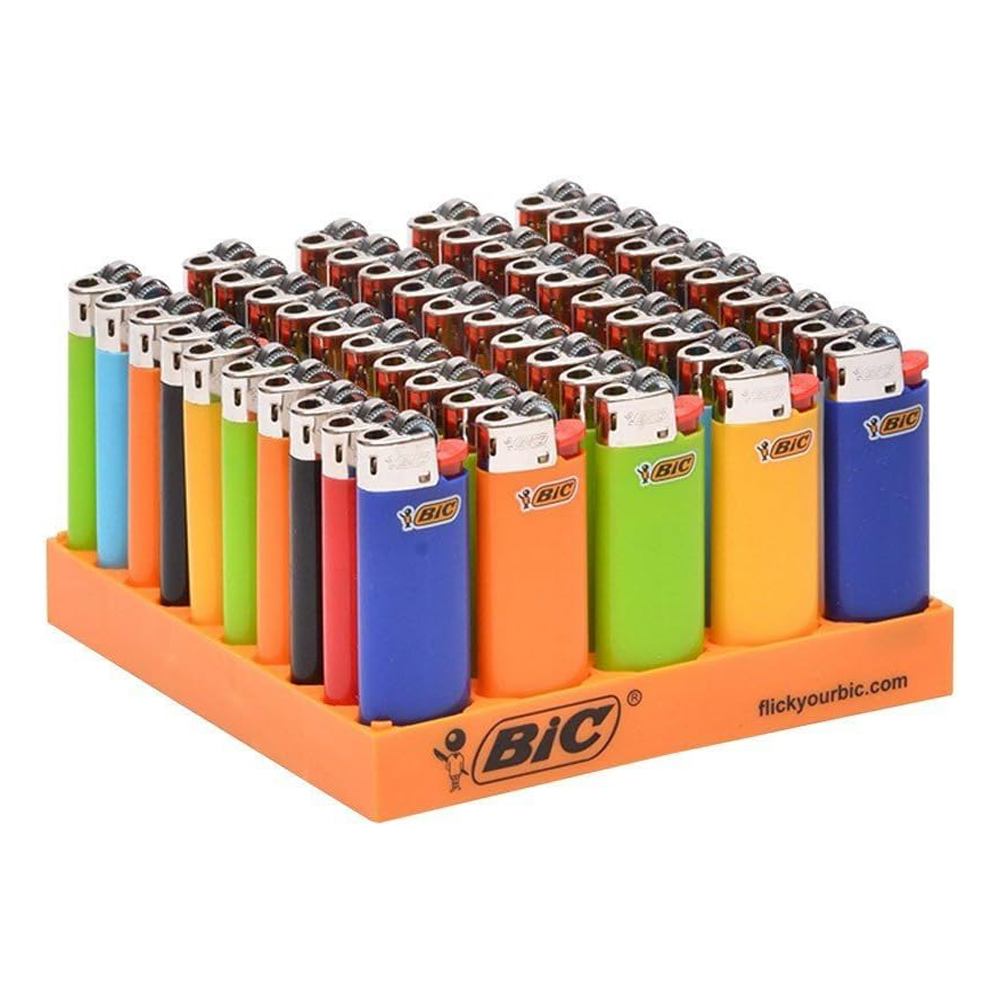 USA stocks France BIC J26 j6  lighters smoking Disposable lighter  shop Accessories Cigarette lighters 50+3 Count Tray