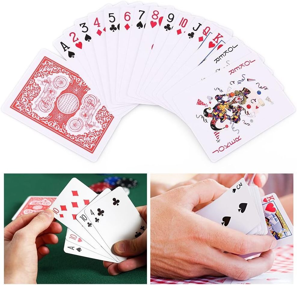 LotFancy Playing Cards Decks of Cards Bulk, Poker Size, Standard Index for Blackjack Euchre Canasta Card Game