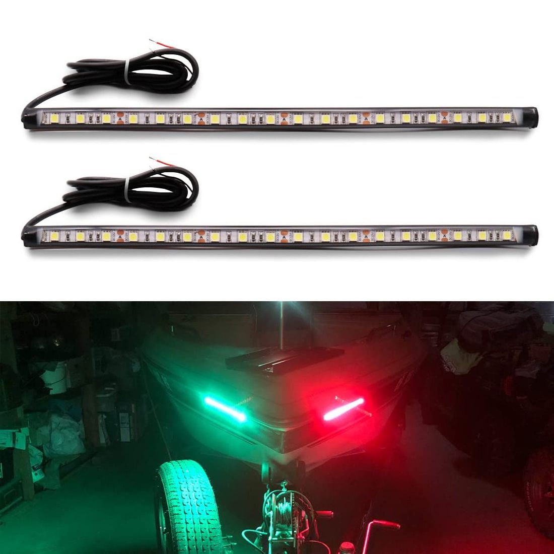 Boat Accessories Navigation Lights LED Strip IP67 Waterproof Car Dinghy Kayak Yacht Pontoon Jon Boat Bow Deck Fishing Light Bar