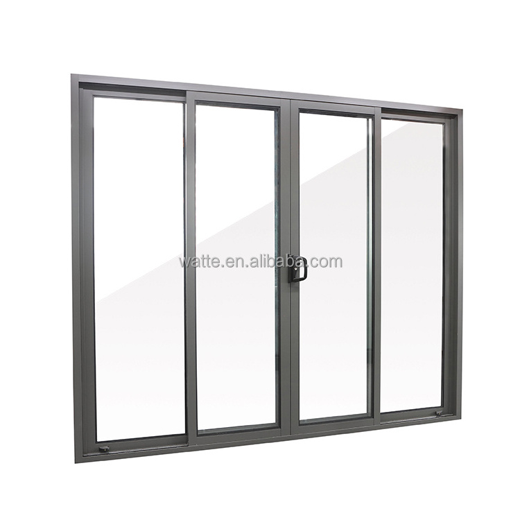 Indoor Large Modern Double Pane Price Bullet Proof Door Stacking Tinted Used Waterproof Hotel Sliding Glass Doors