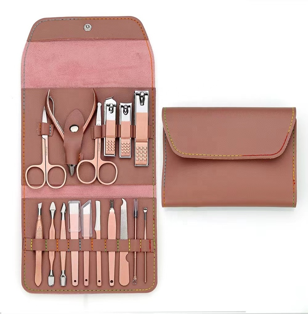 manicure set nail clippers set pedicure 16 pieces stainless steel