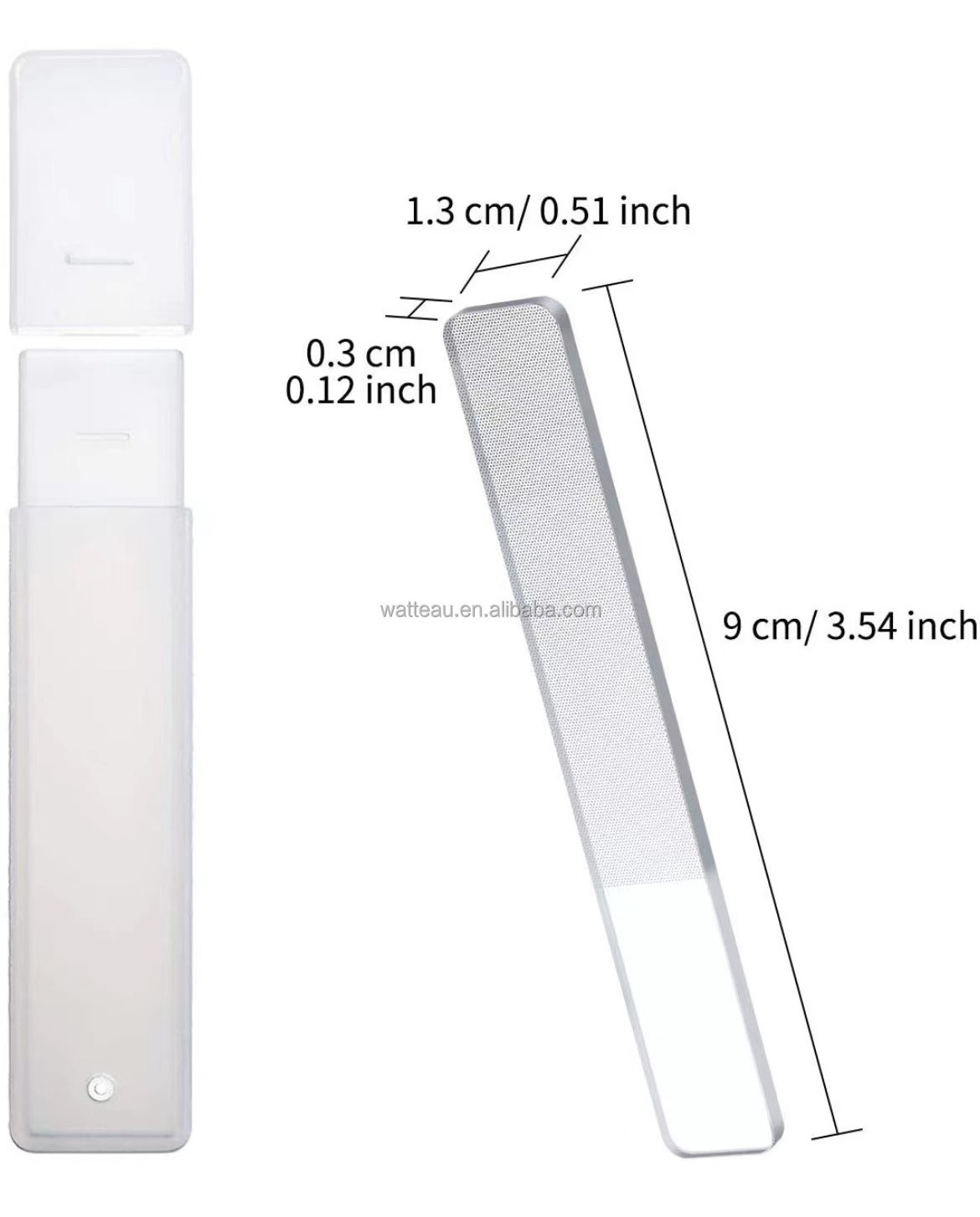 Nail File Nano Shiner Files Crystal Nail Shiner Buffer Arrival Nano Glass New Free Double in Plastic Case Nanno Glas File Nail