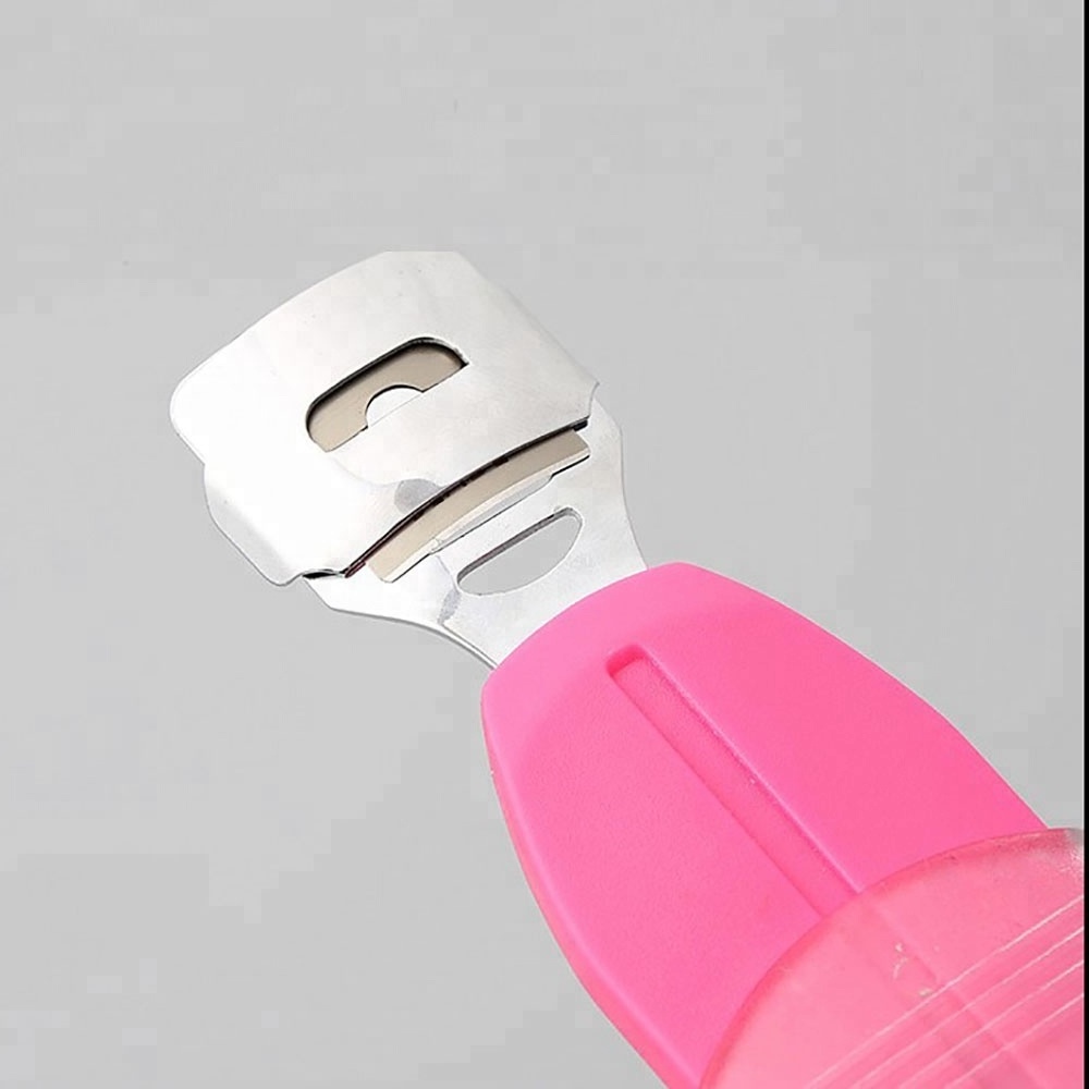 Foot care pedicure callus Shaver hard skin remover plastic handle with rasp