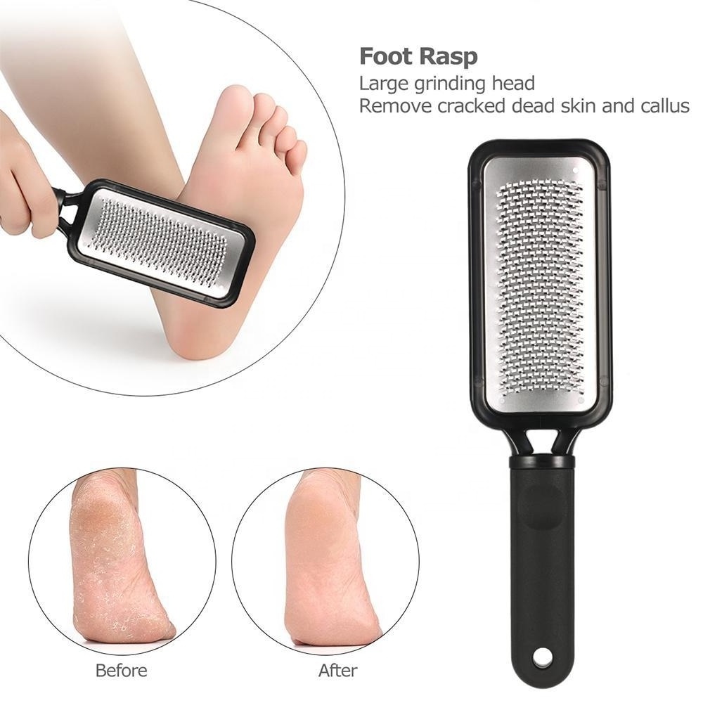 Hotale Stainless Steel Foot Rasp Callus Remover Foot File in Plastic Handle