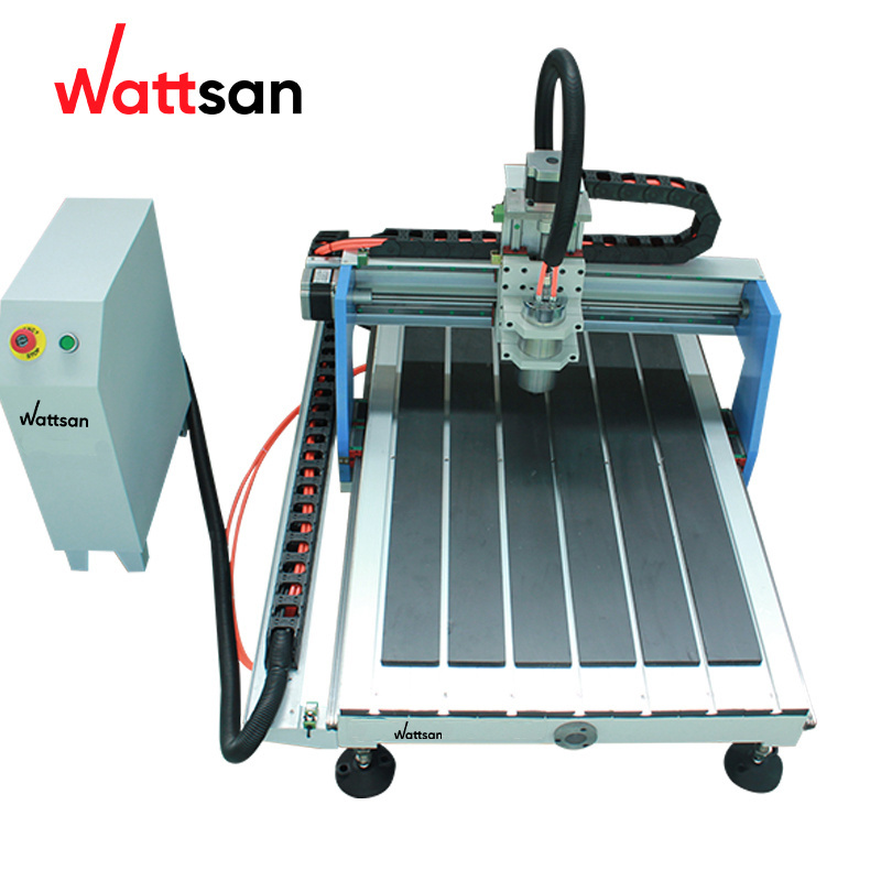 Wattsan 1.5kw 2.2kw 3d engraving 6090 mini cnc milling machine for Wood Metal