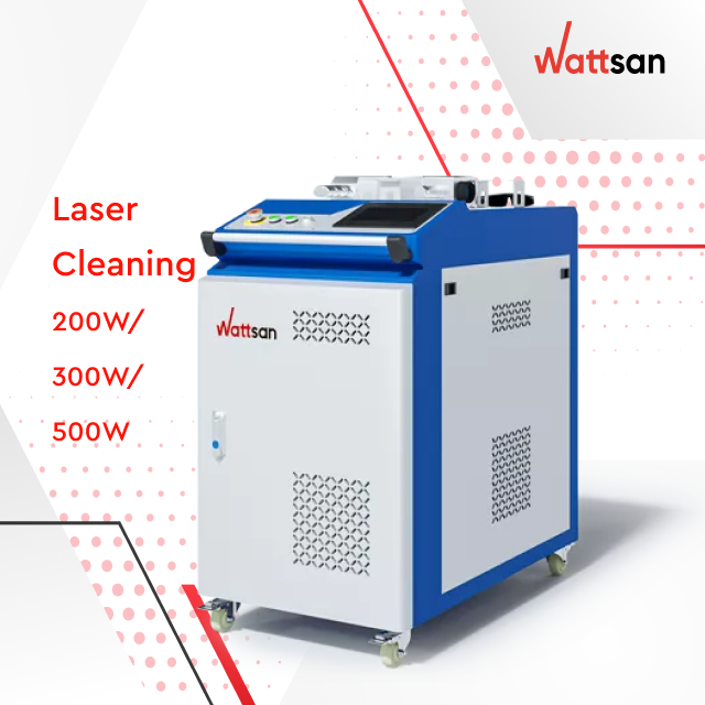 Wattsan manual laser cleaning machine 200w 500w  dust laser cleaning machine