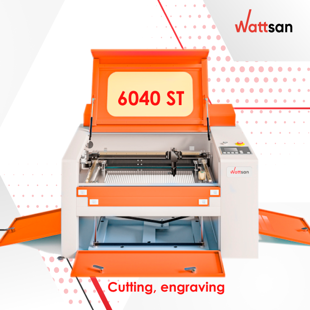 Wattsan 6040 ST 50w 60w 80w co2 Desktop Diode Laser Engraving Cutting Machine