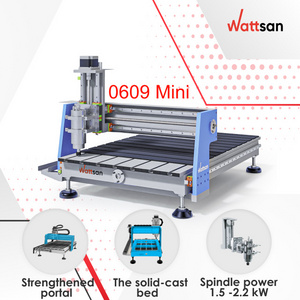 Wattsan 0609 Mini 1.5KW 2.2KW Wood CNC Router Machines mini cnc desktop milling machine