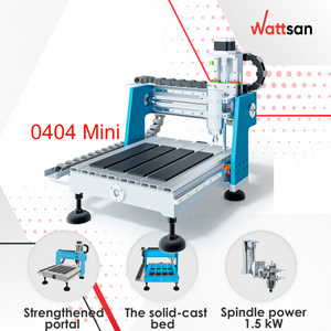 Wattsan Hot Sale ! 0404 mini 1.5KW Desktop  business mini cnc milling machine