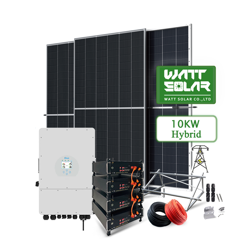 Complete Set Home Solar Panel Power System 8kw 10kw 15kw 20kw Solar Energy Residential Hybrid Off Grid Solar Energy System