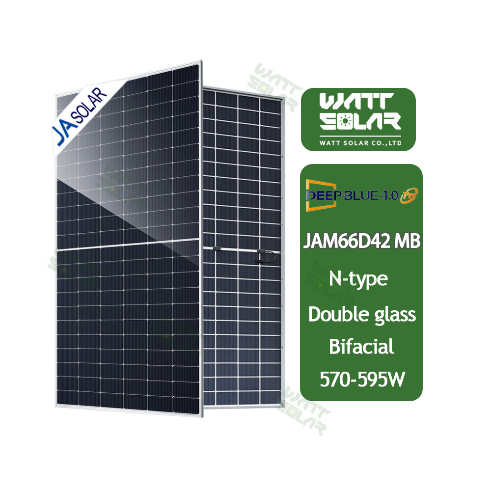 Ja Solar 585W TOPCon N-Type Photovoltaic PV Panel Module 555w 560w 565w 570w 575w 580w 585wSolar Panel 585 watt