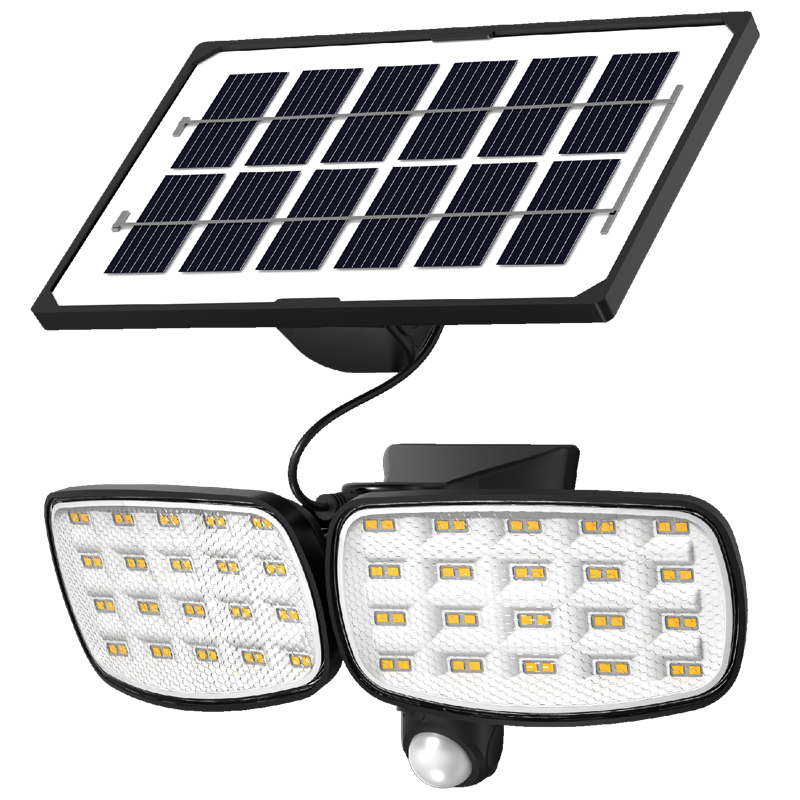 600lm IP65 Waterproof led solar light PIR motion sensor Outdoor lamp solar security wall light low price manufacturer