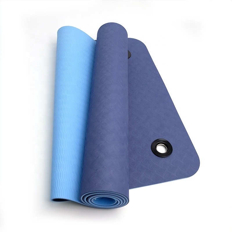 Professional Hot selling Fitness TPE material Thick Hanging Yoga Mat for Yoga Studio