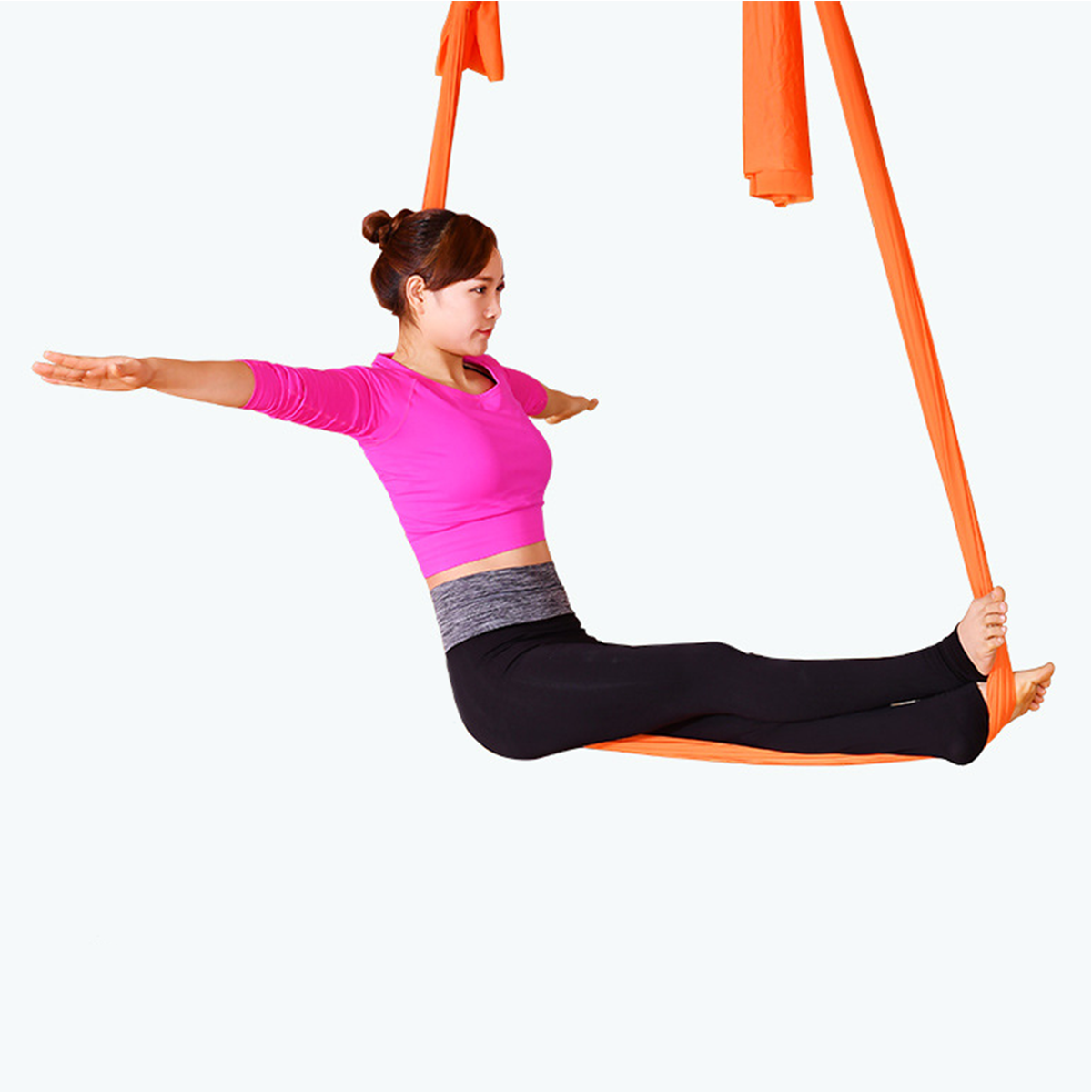 Fitness & Body BuIlding Aerial Yoga Hammock 5.5 Yards Silk Swing Set