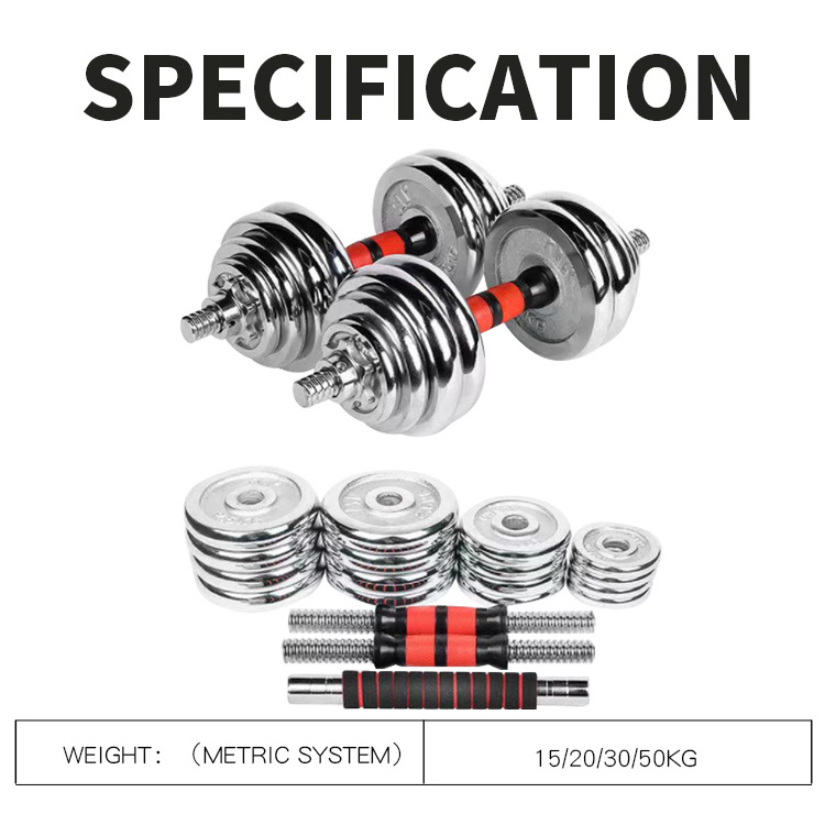 Professional cast iron adjustable fitness dumbbell weight gym equipment weightlifting barbell dumbells sets