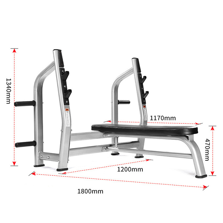 Functional Trainer Smith & Squat Rack Machine With Platform Safety Flat Bench Press