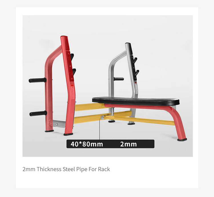 Functional Trainer Smith & Squat Rack Machine With Platform Safety Flat Bench Press