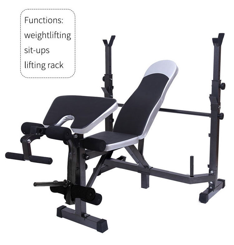 Wavar multi-function Gym Home Leather Material push up Sit up bench barbell Rack