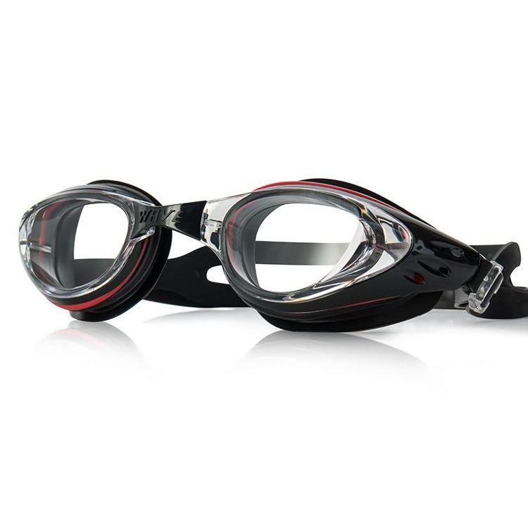 WAVE swimming goggles anti-fog eye protection professional myopia  racing with nose cover for Adult Watersport