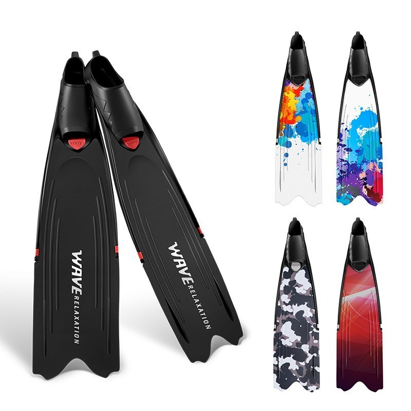 WAVE free diving fins bodyboard training mono full pocket surf future flipper foot pocket bijoux diving scuba long fins