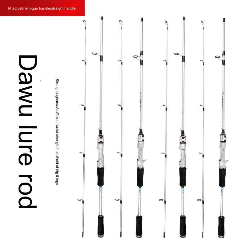 Wholesale OEM Carbon Lure Rod 1.65m 1.8m 6ft 2.1m 2.4m  2.7m Spinning Casting Fiberglass Rod Cheap Fishing Rod