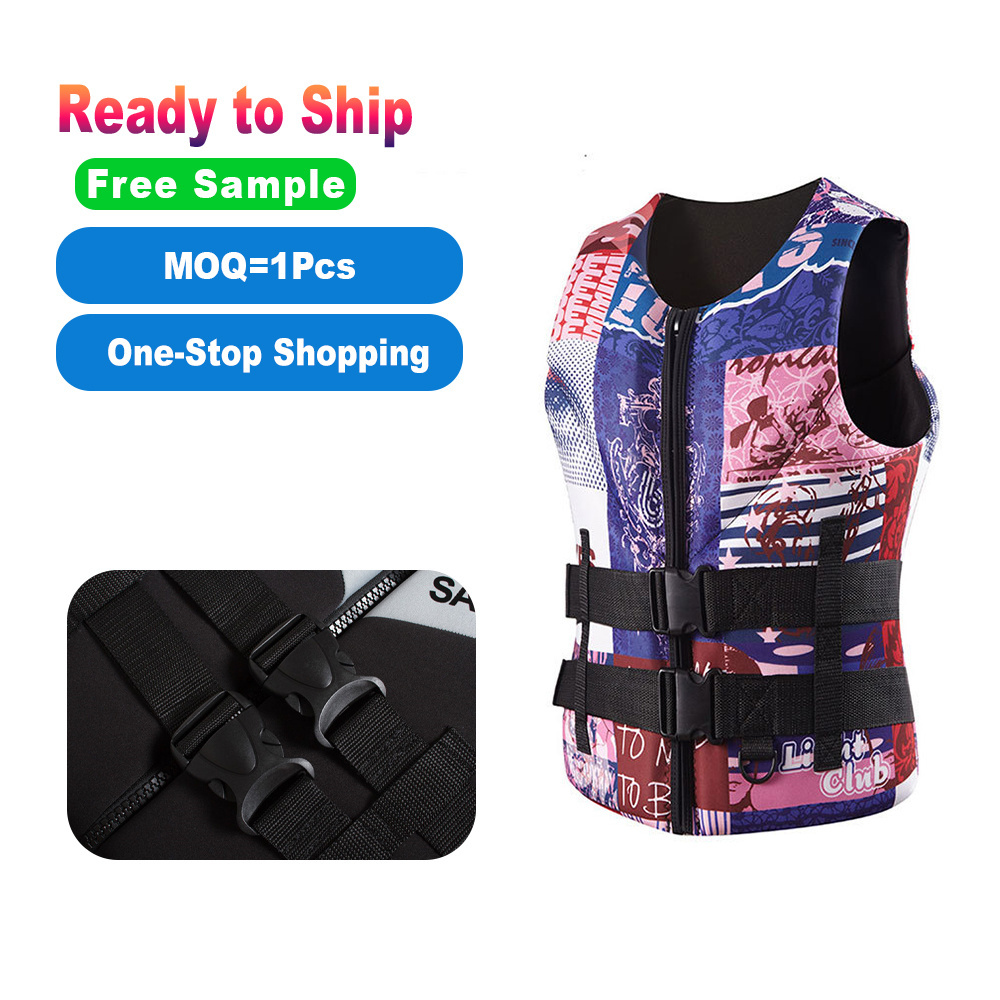 swim rafting men's  fall  paddling life jacket vest