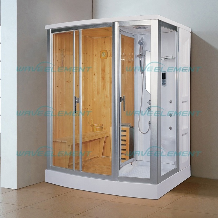 Hot sale room sauna/ cedar wood sauna/ sauna room made with large size tempered glass door