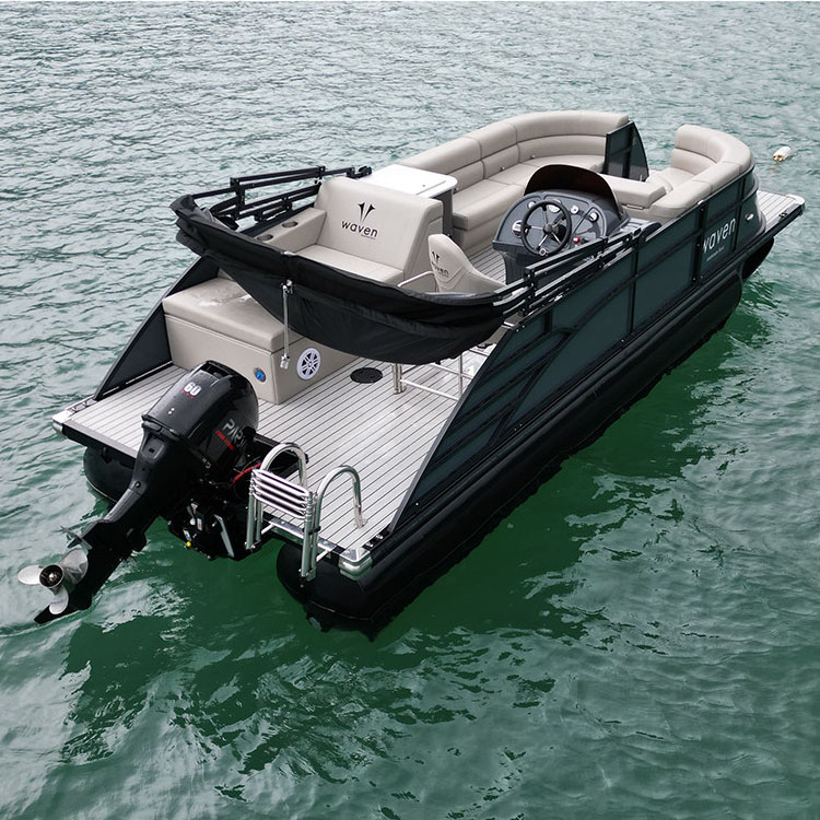 Luxury Pontoon Boat 6.2m 20ft Outboad Deck All Round Spacious Relaxing Stable Party Boat