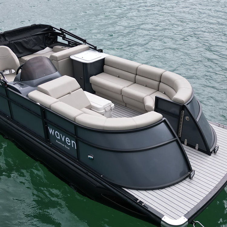 Luxury Pontoon Boat 6.2m 20ft Outboad Deck All Round Spacious Relaxing Stable Party Boat