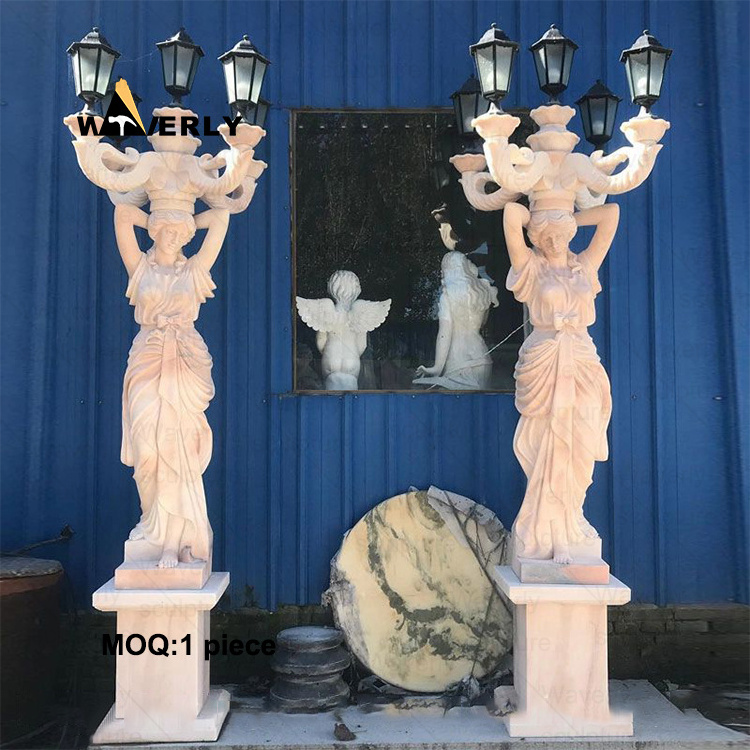 Waverly High End Custom Design  Life Size Figure Decorative Sculptures  Hand Crafted White The Three Graces Marble Statue