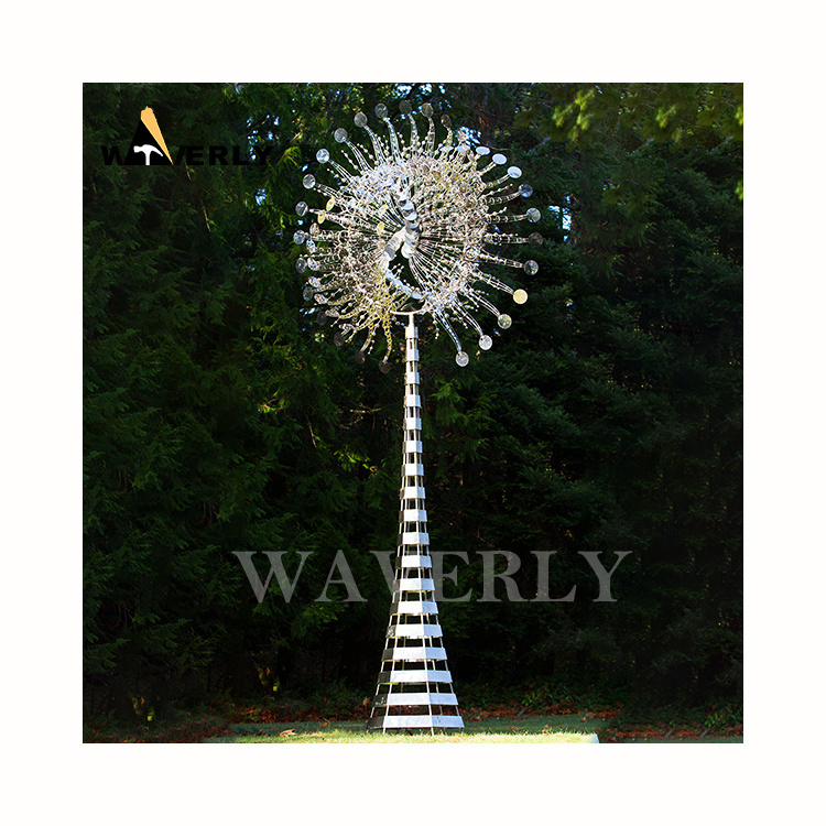 Outdoor Decoration Large Metal Stainless Steel ss Wind Kinetic Sculpture