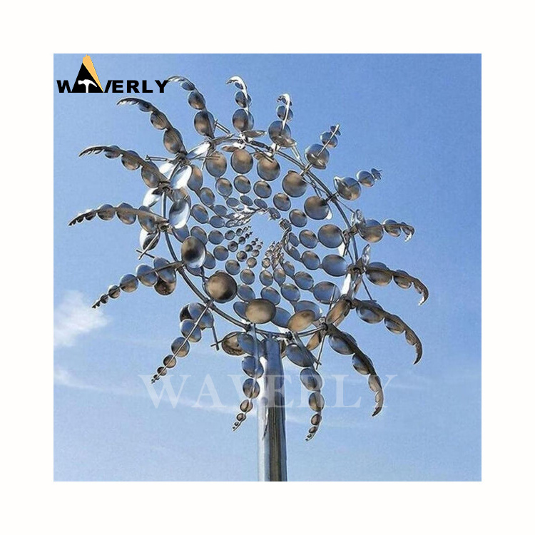 Outdoor Decoration Large Metal Stainless Steel ss Wind Kinetic Sculpture