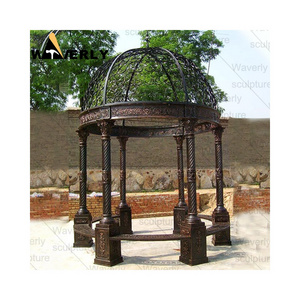 Custom Garden Antique Gazebo Metal Roof Pergolas And Gazebos Outdoor Victorian Dome Metal Cast Iron Gazebo