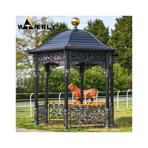 Out Door Outdoor Gazebo Waterproof Decoration Antique Metal Gazebo Pergola Weights Farmhouse Cast Iron Gazebo