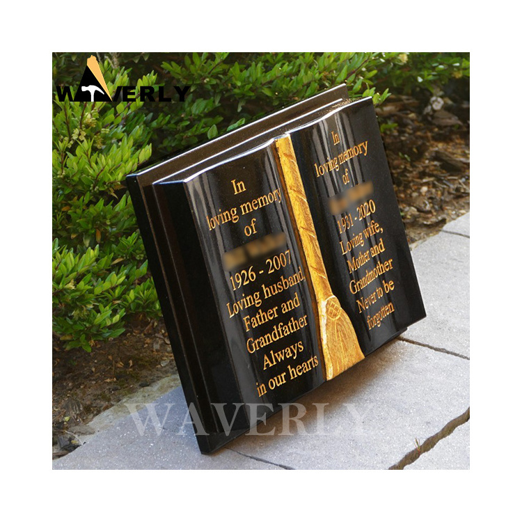 Wholesale Cemetery Granite Open Book Memorial Headstone Monument Bible Style Book Of Life