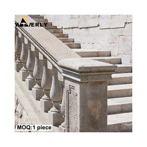 Wholesale Outside Marble Handrail Baluster Manufacturing Antique Granite Stone Staircase Hand Rail Designs