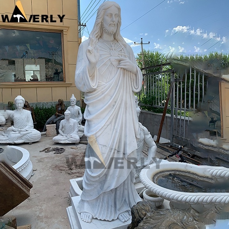 Wholesale Custom Catholic Religious Statues White Marble Stone St Jude Granite Saint Jude Statue Sculpture For Sale