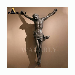 Metal Art Religious Statues Catholic Jesus Crucifix Statue Religious Bronze Statue Jesus Crucified