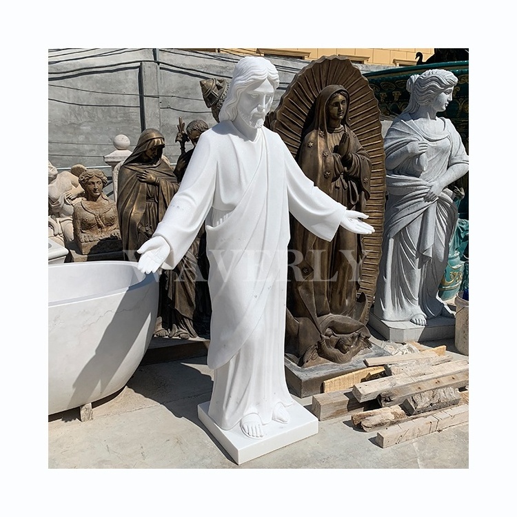 Wholesale Custom Catholic Religious Statues White Marble Stone St Jude Granite Saint Jude Statue Sculpture For Sale