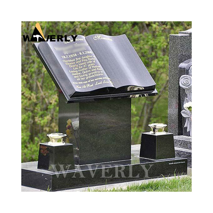 Wholesale Cemetery Granite Open Book Memorial Headstone Monument Bible Style Book Of Life