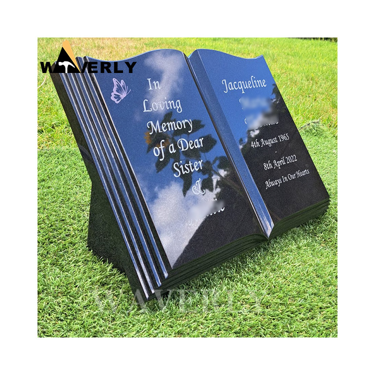 Wholesale Cemetery Granite Open Book Memorial Headstone Monument Bible Style Book Of Life