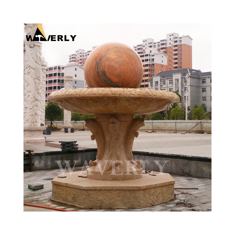 Garden Water Fountain With Stand Manufacturer Ball Fountain Statue Out Door Rotating Ball Water Fountain