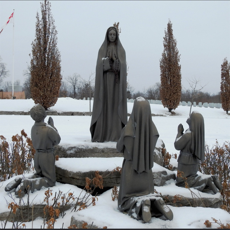 Our Lady Bless Virgin Mary Statues Of Fatima Child Fatima And 3 Children Marble' Statue