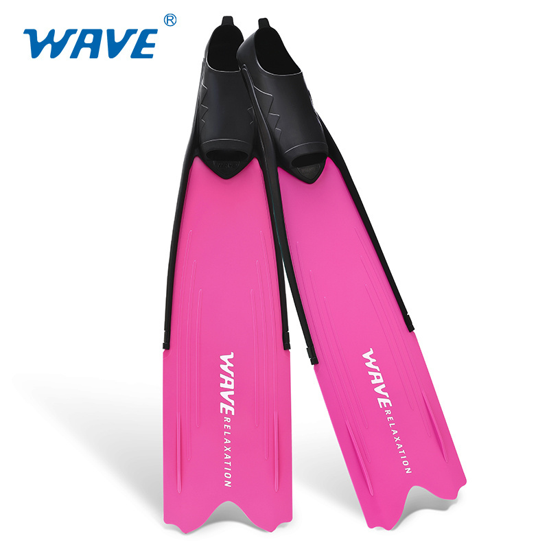 Wave long fins Wholesale water sport equipment adult diving snorkel mask fins set scuba diving fins